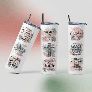 Faith Purpose Bible Verses Tumbler